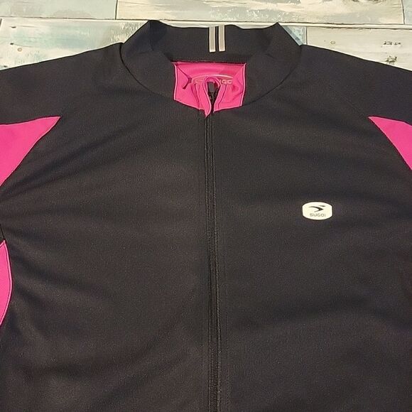 SUGOi Evolution Pink & Black Jersey sz Large NWT - Picture 2 of 3